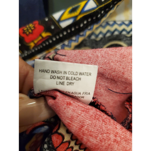 It Girl Women's African Print Cotton Sweetheart Neck Long Sleeve Blouse 2X - Picture 11 of 12